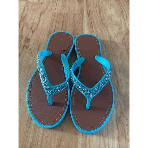 Blue spackly slippers - Picture 1 of 4